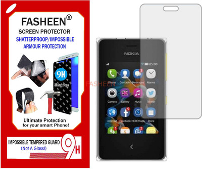 Fasheen Tempered Glass Guard for NOKIA ASHA 500 DUAL SIM (Flexible Shatterproof)(Pack of 1)