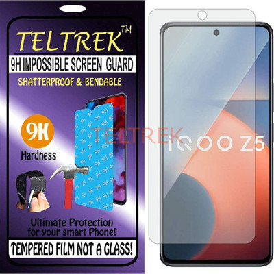 TELTREK Tempered Glass Guard for VIVO IQOO Z5 (Flexible Shatterproof)(Pack of 1)