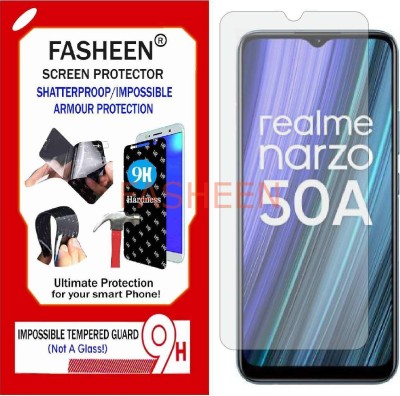 Fasheen Tempered Glass Guard for REALME RMX3430 (Flexible Shatterproof)(Pack of 1)