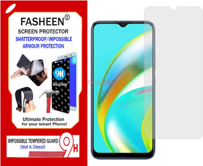 Fasheen Tempered Glass Guard for REALME C21 (Flexible Shatterproof)(Pack of 1)