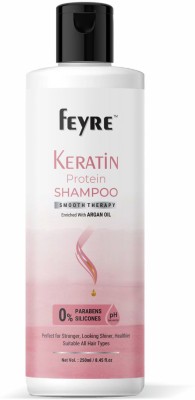 FEYRE Keratin Smooth Daily Shampoo, Argan oil,shiny, Dry & Frizzy hair(250 ml)