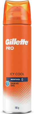 Gillette Pro Shaving Gel Icy Cool With Menthol(195 g)