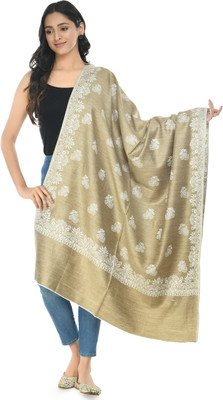 manra Wool Paisley Women Shawl(Beige)