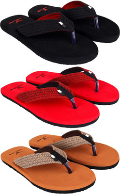 Vokline Men Flip Flops(Multicolor , 7)