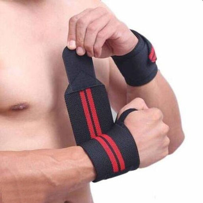 DreamPalace India Workout Gloves with Wrist Support for Weightlifting Gym & Fitness Gloves(Red)