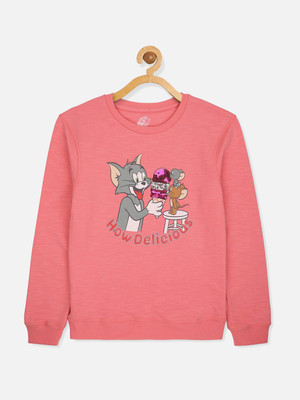 kidsville Full Sleeve Graphic Print Girls Sweatshirt