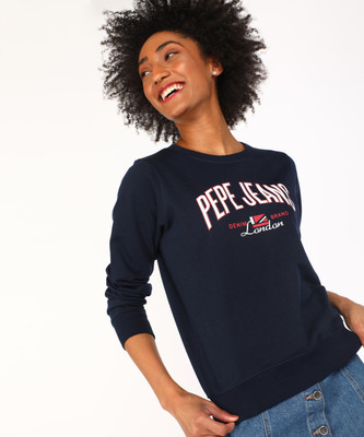 Pepe Jeans Full Sleeve Printed Women Sweatshirt
