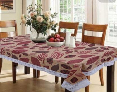 ZITIN Printed 6 Seater Table Cover(Multicolor, PVC)