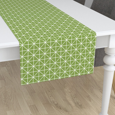 Feather Green Multicolor 140 cm Table Runner(Cotton)