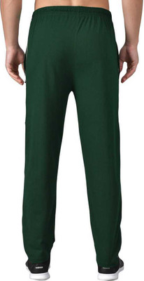 Diwazzo Solid Men Dark Green Track Pants
