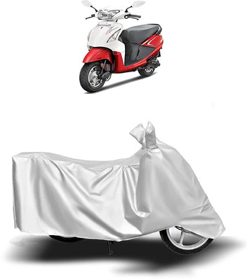 KEDIT Two Wheeler Cover for Hero(Pleasure, Silver)