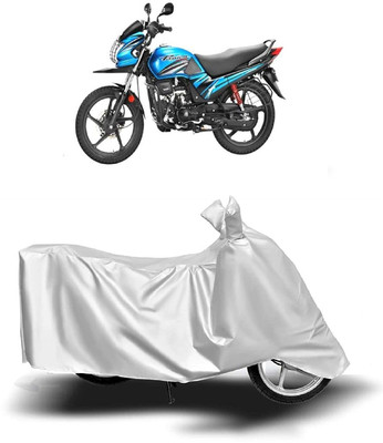 KEDIT Two Wheeler Cover for Hero(Passion Pro TR, Silver)