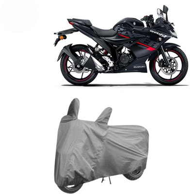 Exciting collections Two Wheeler Cover for Suzuki(Gixxer SF, Grey)