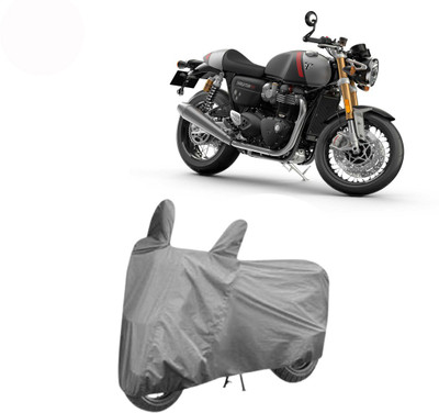Exciting collections Two Wheeler Cover for Triumph(Thruxton 1200 R, Grey)