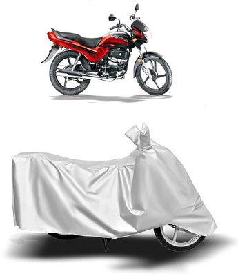 KEDIT Waterproof Two Wheeler Cover for Hero(Passion Plus, Silver)