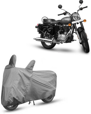 Exciting collections Two Wheeler Cover for Royal Enfield(Bullet 350, Black)