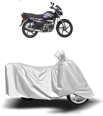 KEDIT Two Wheeler Cover for Hero(Super Splendor, Silver)