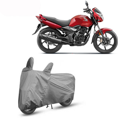 Exciting collections Two Wheeler Cover for Honda(CB Unicorn, Grey)