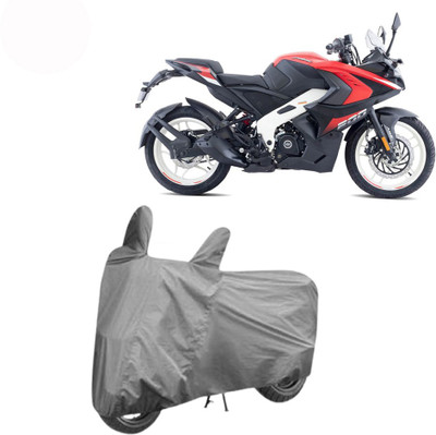 Exciting collections Two Wheeler Cover for Bajaj(Pulsar RS 200, Grey)