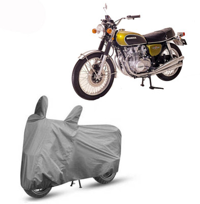 Exciting collections Two Wheeler Cover for Honda(CB 500, Black)