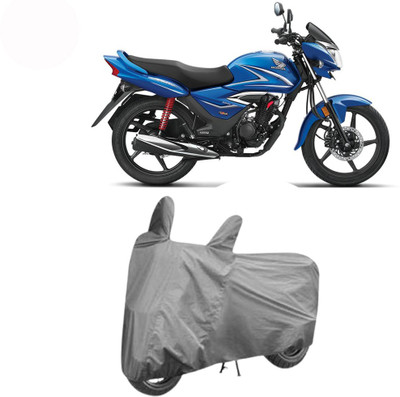 Exciting collections Two Wheeler Cover for Honda(Shine, Grey)