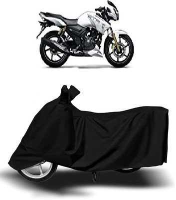 KEDIT Waterproof Two Wheeler Cover for TVS(Apache RTR 180, Black)