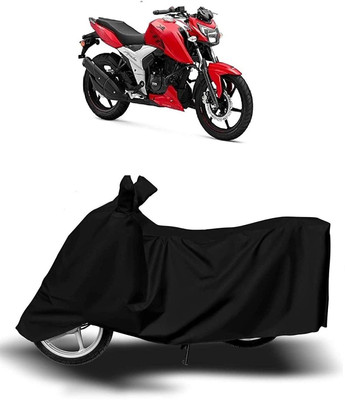 KEDIT Waterproof Two Wheeler Cover for TVS(Apache RTR 160, Black)