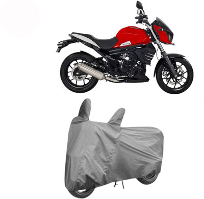 Exciting collections Two Wheeler Cover for Mahindra(Mojo UT 300, Grey)