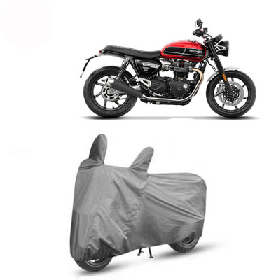 Exciting collections Two Wheeler Cover for Triumph(Twin, Grey)