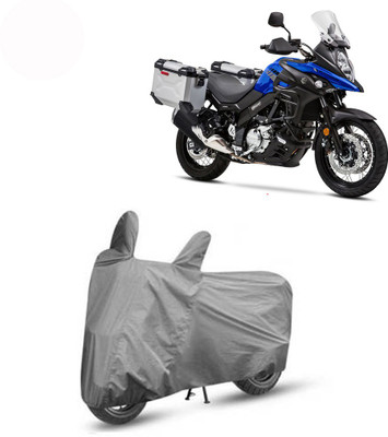 Exciting collections Two Wheeler Cover for Suzuki(V Strom 650, Grey)