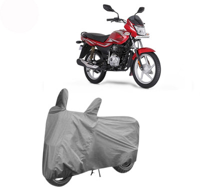 Exciting collections Two Wheeler Cover for Bajaj(Platina, Grey)