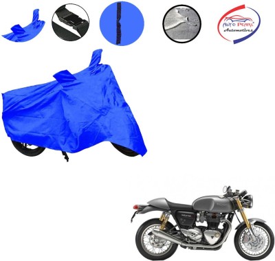 AUTO PEARL Two Wheeler Cover for Triumph(Thruxton 1200 R, Blue)