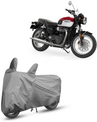 Exciting collections Two Wheeler Cover for Triumph(Bonneville T100, Black)