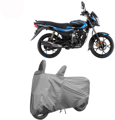 Exciting collections Two Wheeler Cover for Bajaj(Platina 110, Grey)