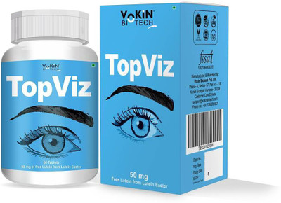 Vokin Biotech Topviz Complete Eye Health Formula To Maintain Healthy Eyes and Good Vision(60 Tablets)