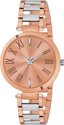 LAXMO Branded & Trending Coper Dial Heavy Look Watch With Unique Stainless Steel Strap Analog Watch - For Women