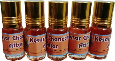 kah attar KESAR CHANDAN ATTAR (A PACK OF 5 BOTTLES @ 3ML EACH) Floral Attar(Natural)