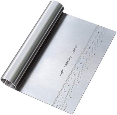 TRENDING PRODUCTS VILLA Stainless Steel Dough, Pastry Cutter, Scraper with Cutting Measuring Scale Pastry Cutter