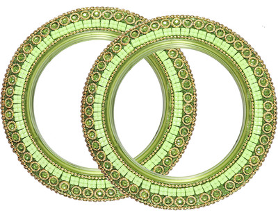 NMII Glass Bangle Set(Pack of 2)