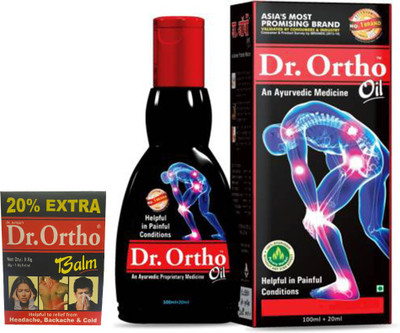 Dr. Ortho Joint Pain Relief Liquid (120ml With Balm 9gm) Liquid(2 x 64.5 g)