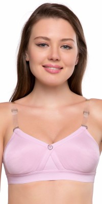 Trylo Women T-Shirt Non Padded Bra(Pink)