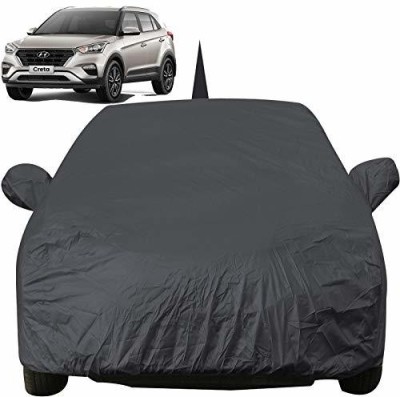 Autofact Car Cover For Hyundai Creta (With Mirror Pockets)(Grey, For 2015, 2016, 2017, 2018, 2019, 2020 Models)