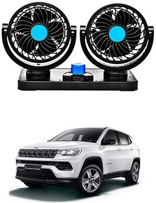 AYW Car Dual Head Fan For Jeep Compass Car Interior Fan(12 V)