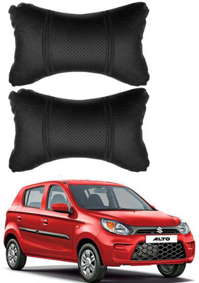 RONISH Black Leatherite Car Pillow Cushion for Maruti Suzuki(Rectangular, Pack of 2)