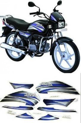 SunStick Sticker & Decal for Bike(Blue, Multicolor)