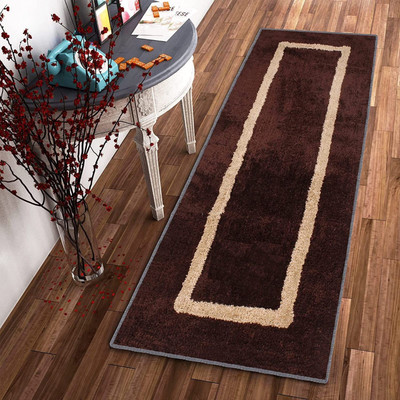 SPA Furnishing Brown Polyester Area Rug(2 ft,  X 4 ft, Rectangle)