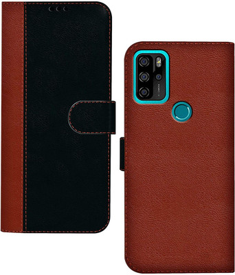 Mycos Flip Cover for Micromax IN Note 1(Black, Brown, Camera Bump Protector, Pack of: 1)