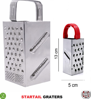 startail Stainless Steel Cheese Garlic Crusher Ginger Mincer Vegetable & Fruit Grater & Slicer(1)