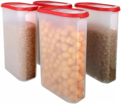 Flipkart SmartBuy Plastic Utility Container  - 3 L(Pack of 4, Red)
