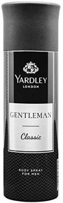 Yardley London Gentleman Classic Deo Body Spray for Men, 220ml Body Spray  -  For Men(220 ml)